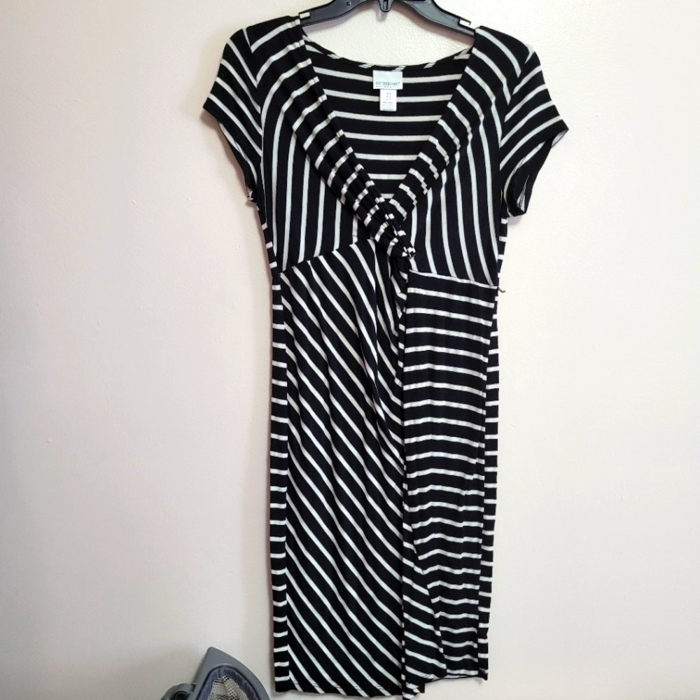 Black and White maternity dress